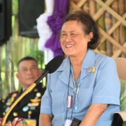 Her Royal Highness Princess Maha Chakri Sirindhorn Observes the Operations of the Project of Thai Fragrant Flower Plant Development Service Center of the Chaipattana Foundation, and Thaharn Phandee Project (Good Soldiers)