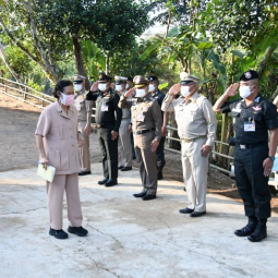 Her Royal Highness Princess Maha Chakri Sirindhorn Travels to Observe the Operation Progress at Border Patrol Police School in Tak Province