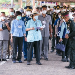 Her Royal Highness Princess Maha Chakri Sirindhorn Observes the Operation Progress of Thaharn Phandee Project (Good Farmer Soldiers) in Khon Kaen Province