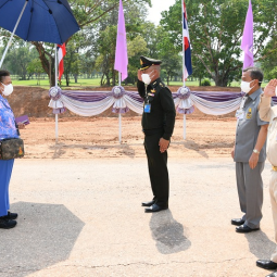 Her Royal Highness Princess Maha Chakri Sirindhorn Travels to Observe the Operation of Thaharn Phandee Project (The Good Farmer Soldiers) at Fort Khun Chuang Thanmikarat Military Camp, Phayao Province