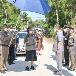 Her Royal Highness Princess Maha Chakri Sirindhorn Observes the Operation Progress of the Land Development Project of the Chaipattana Foundation in Roi Et Province
