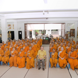 Ordination Ceremony for 89 Novices, offering to the Father of the Land