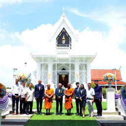 Decoration Ceremony of Sacred Letter of the Name "Sirindhorn" to be Enshrined at the Buddhist Chapel of Chan Temple