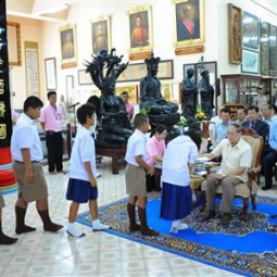 Scholarship Presentation Ceremony at Yannasang Wararam Temple Area Development Project, Chonburi Province